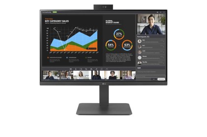 Lg Monitor 27 Led Ips Fhd 16:9 5Ms 250 Cdm, Webcam, Pivot, Usb-C Dock, Dp/Hdmi, Multimediale