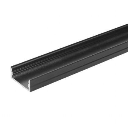 V-TAC Profilo in Alluminio Colore Nero per Strip LED 2000 x 23,5 x 9.8mm