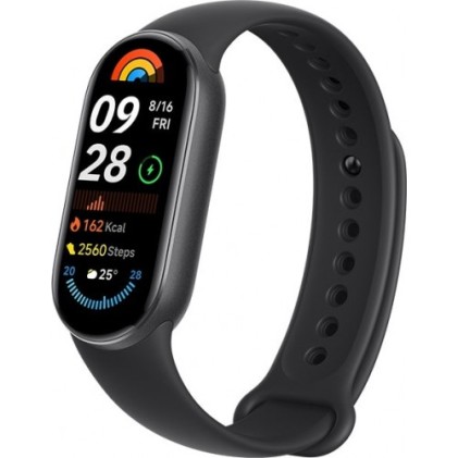 Bracciale attivit&agrave; Xiaomi Mi Smart Band 9 Schermo AMOLED da 1,62" - Bluetooth 5.4 - Pi&ugrave; di 150 modalit&agrave; sportive - Funzioni di monitoraggio della salute - Regolazione intelligente della luminosit&agrave; dello schermo - Autonomia fino a 18 giorni - Colore nero