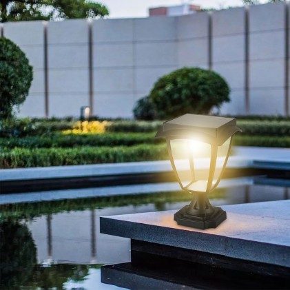 V-TAC PRO Lampada LED Solare Samsung da Terra Colore Nero Opaco 3000K+6000K IP65