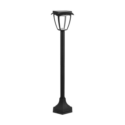 V-TAC PRO Lampada LED Solare Samsung da giardino con Palo Colore Nero Opaco 3000K+6000K IP65