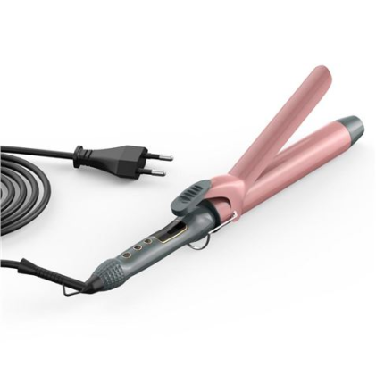 Piastra per capelli professionale XO - Schermo LCD - Potenza 45-65W - Spegnimento automatico 60 min - Temperatura 80-230°C - Elemento riscaldante in alluminio e ceramica - Colore rosa