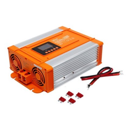 Elbat Inverter di potenza a onda sinusoidale pura con display LCD 1200W - Vari colori