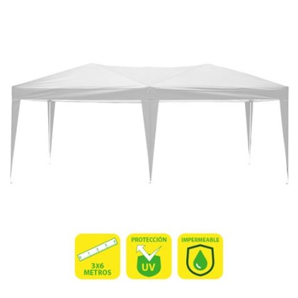 Tenda pieghevole in acciaio Sungarden 3x6m - Bianco