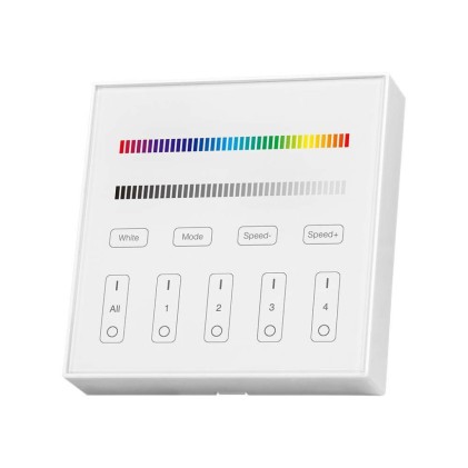 V-TAC Controller da Muro Wifi per Strip LED RGB+W 4 Zone