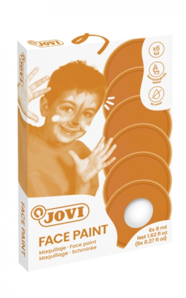 Set di 6 flaconi da 8 ml di crema per il trucco Jovi - Ipoallergenici - A base di olio - Applicazione facile - Alta coprenza - Senza parabeni - Facile da rimuovere - Bianco