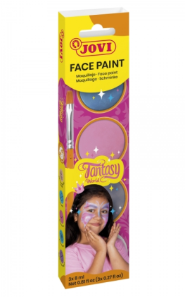 Kit trucco in crema Jovi Fantasy - Ipoallergenico - Facile applicazione - Include spugnetta e pennello - Colori assortiti