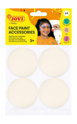 Borsa porta accessori Jovi con 4 spugnette per il trucco - Alta densit&agrave; - Finitura uniforme - Riutilizzabile - Ideale per fondotinta e sfumature - Colori assortiti