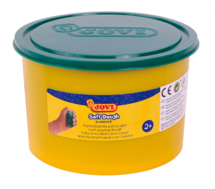 Pasta modellabile Jovi Soft Dough Blandiver Barattolo da 460 gr - Morbida e flessibile - Facile da impastare e modellare - Ideale per principianti della modellazione - Colore verde