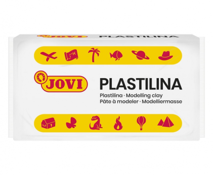 Jovi Confezione da 30 Compresse di Plastilina da 50 gr - Pasta Vegetale - Non Secca - Senza Glutine - Innocua - Facile da Modellare - Ideale per Figure Voluttuose - Colore Bianco