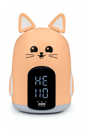 Sveglia con luce notturna Bigben Kids Touch - Sveglia programmabile con 3 suoni - Intensit&agrave; luminosa regolabile - Visualizzazione dell'ora - Arancione