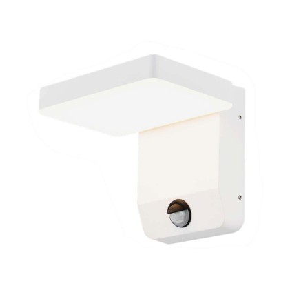 V-TAC Lampada LED da Muro Quadrata 17W 150LM/W con Sensore Colore Bianco 4000K IP65
