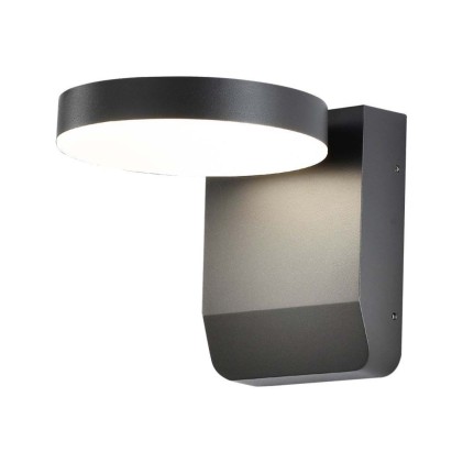 V-TAC Lampada LED da Muro Rotonda 17W 150LM/W Colore Nero 4000K IP65