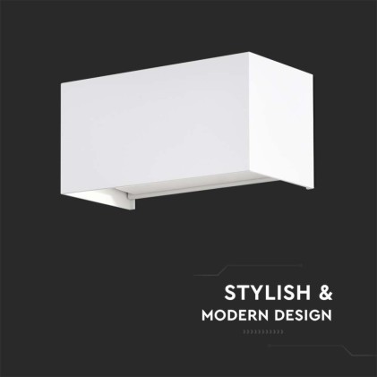 V-TAC Lampada LED Da Muro Rettangolare 24W 110LM/W con Doppio Fascio Luminoso Colore Bianco 4000K IP65
