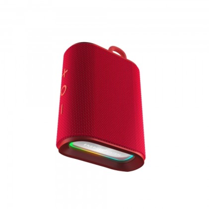 Altoparlante Bluetooth Energy Sistem - Realizzato in plastica riciclata - IPX6 - Durata della batteria 12 ore - Radio FM - Luci LED - Vivavoce - Micro SD - TWS - Rosso