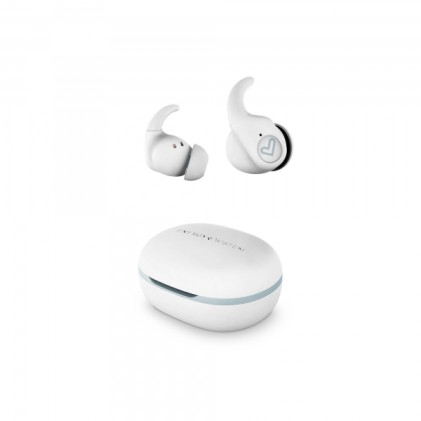 Cuffie wireless Energy Sistem - True Wireless - Bluetooth 5.3 - IPX5 - Durata della batteria 20 ore - Secure-Fit+ - App personalizzabile - Microfono stereo - Bianco