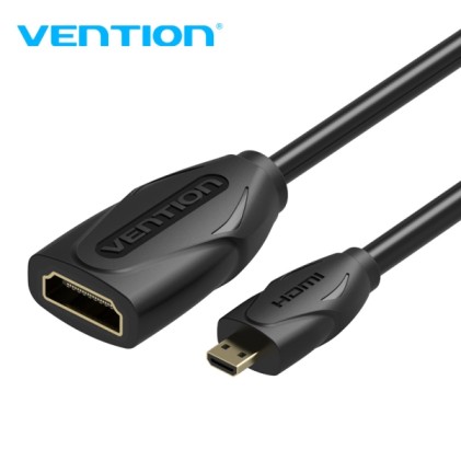 Cavo Micro HDMI Vention CableTech - Rame privo di ossigeno - 34 AWG - Nero