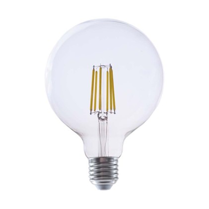 V-TAC Lampadina LED E27 4W G125 Filamento Colore Trasparente 4000K