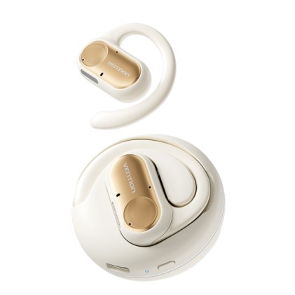 Vention NBP Cuffie Bluetooth Open Ear OpenBeat O11 - Bluetooth 5.3 - USB-C - Beige