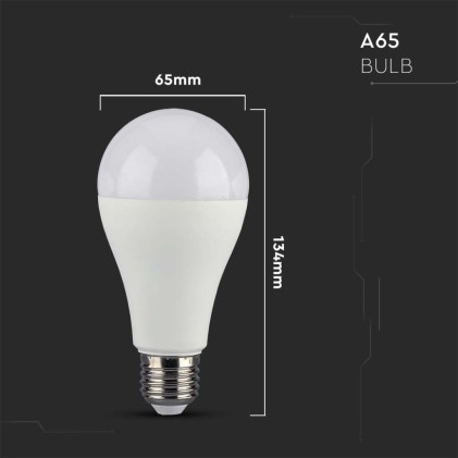 V-TAC Lampadina LED E27 14W A65 Compatibile con Google Home e Amazon Alexa Tramite App V-Tac Smart RGB e 3 in 1 Dimmerabile