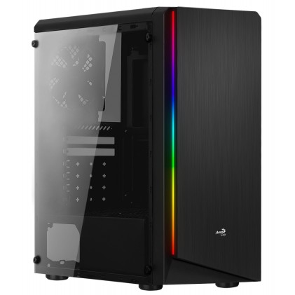 Aerocool Rift BG  Full Acryl Panel Case Middle Tower Black - RGB