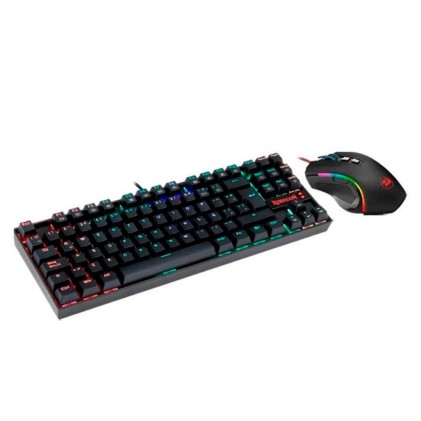 REDRAGON K552RGB-BA-SPS tastiera Mouse incluso USB QWERTY Spagnolo Nero