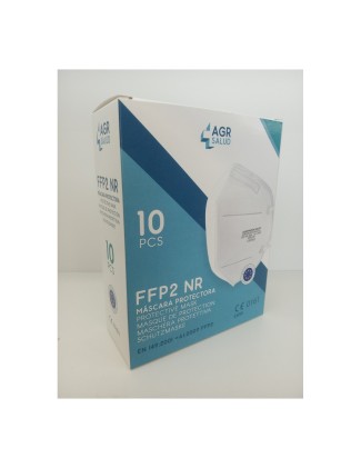 Maschere Health Group FFP2 NR Clip nasale regolabile, omologate CE 0161 CAT III, UNE-EN 149:2001+A1:2009 FFP2, Colore Bianco