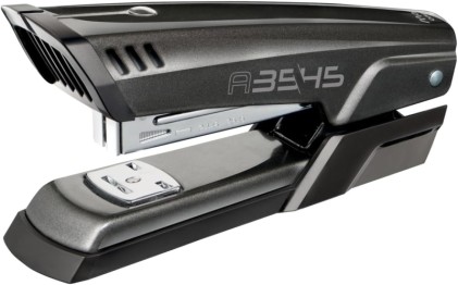 Cucitrice da tavolo in metallo Maped Half Strip A-3545 - Fino a 25 fogli alla volta - Contiene punti metallici 24/6 e 26/6 - Cucitura aperta e chiusa - Nero