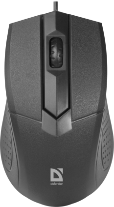 Mouse ottico cablato Defender Optimum MB-270 nero, 3 pulsanti, 1000 dpi