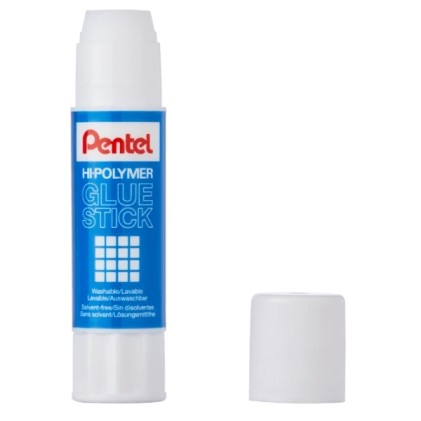 Pentel Hi-Polymer Colla Stick 25g - Facile Applicazione - Ideale per Ufficio, Casa e Scuola - Trasparente