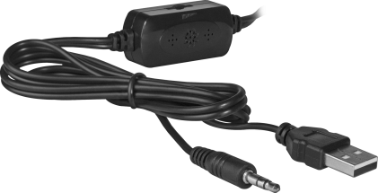 Sistema di altoparlanti Stereo 2.0 Defender Q7 nero, 6W, alimentazione USB