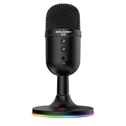 Microfono da gioco Coolsound G13 - Illuminazione RGB - USB - Cancellazione del rumore