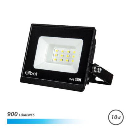 Faretto LED serie Elbat Super Slim 10W - 900 lumen - Luce fredda 6500K - IP65 per uso esterno
