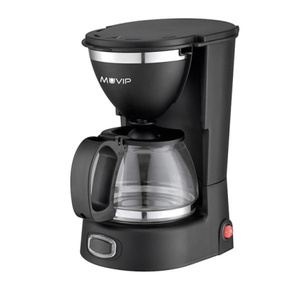 Macchina per caff&egrave; americano Muvip - Elettrica - 650W - Funzione antigoccia - Filtro pieghevole permanente - Indicatore del livello dell'acqua - Contenitore trasparente - Capacit&agrave; 6 tazze