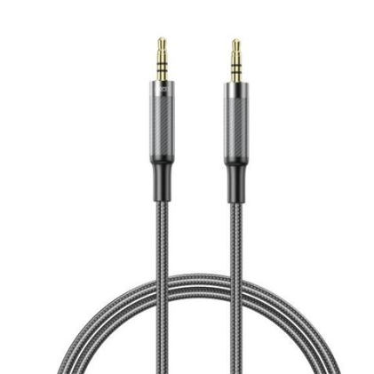 Cavo audio XO NBR279C da jack maschio da 3,5 mm a jack maschio da 3,5 mm - 1 m - Intrecciato - Nero