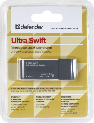 Lettore di schede universale ALL-IN-1 Defender Ultra Swift USB 2.0, 4 slot