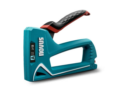 Chiodatrice/graffettatrice Novus J13 - Per punti da 4 a 10 mm - Caricamento inferiore con sgancio di sicurezza - Blocco maniglia - Indicatore punti rimanenti