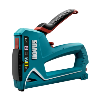 Chiodatrice/Pinzatrice Novus J17 - Per punti da 6 a 14 mm e chiodi fino a 16 mm - Cambio punti tramite meccanismo a scorrimento - Blocco maniglia - Indicatore quantit&agrave; punti rimanenti