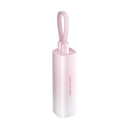 Vention PowerBank 5000mAh - USB-C, Lightning - Ricarica rapida 20W - Colore rosa
