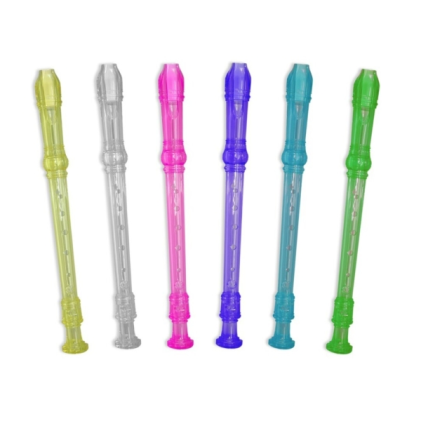 Registratore trasparente colorato - Realizzato in plastica - Ideale per i più piccoli - 6 colori assortiti