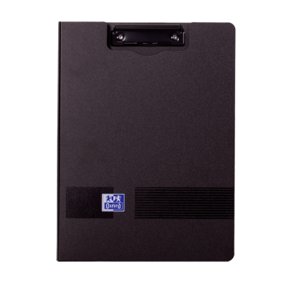 Cartella Oxford Live & Go con clip in metallo - Realizzata in schiuma di polietilene - Tasca interna - Nero