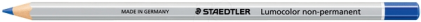 Matita colorata esagonale Staedtler Lumocolor 108 - Speciale per superfici lisce - Marcatura opaca - Blu