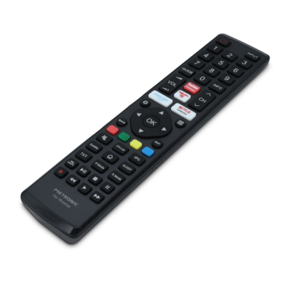 Metronic Mando a Distancia Compatible con Televisores Hisense  - Color Negro