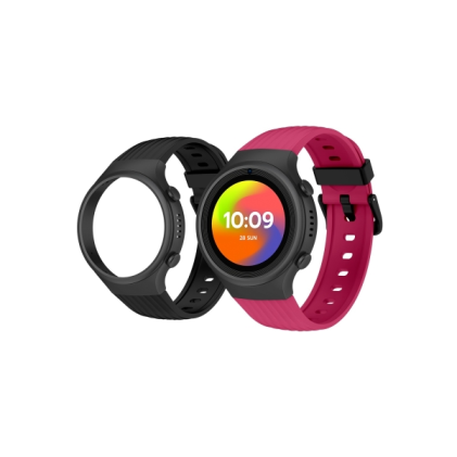 Smartwatch SPC Smartee 4G Junior con schermo rotondo da 1,2" - 4G - Posizione GPS - Modalità scuola - Zone di sicurezza - Impermeabile IP68 - Rosa