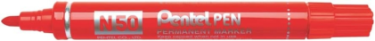 Pennarello permanente Pentel Pen N50 - Punta da 4,3 mm - Resistente all'acqua e alla luce - Rosso