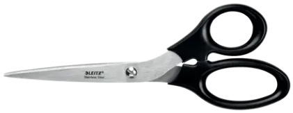 Forbici Leitz in acciaio inossidabile 20 cm - Impugnatura ergonomica - Nero