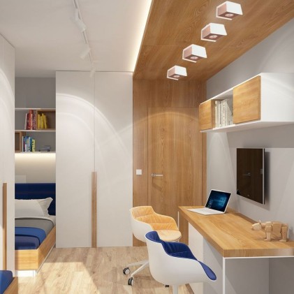 V-TAC Portafaretto LED Montaggio a Plafone Quadrato GU10 Corpo in Gesso Base Rosa Dorato