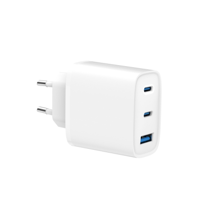 Caricabatterie da muro SPC 2xUSB-C/PD + USB-A 65W - Bianco