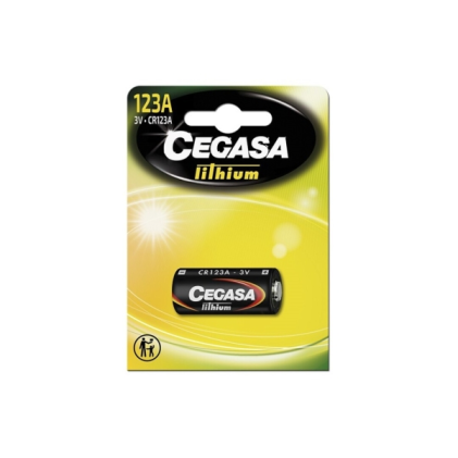 Cegasa Lithium CR123A Confezione da 1 batteria 123A 3V