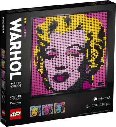 Lego Zebra - Warhol - Marilin Monroe